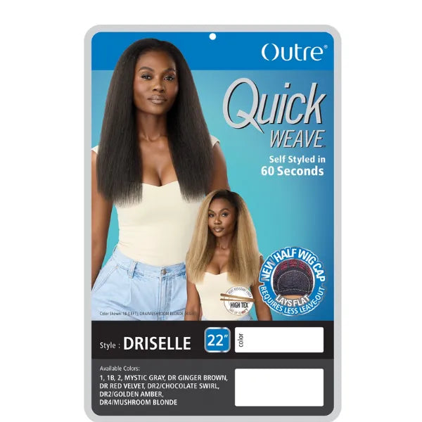 22 pouces, yaki hair, perruque demi tête blonde et noir, lisse.