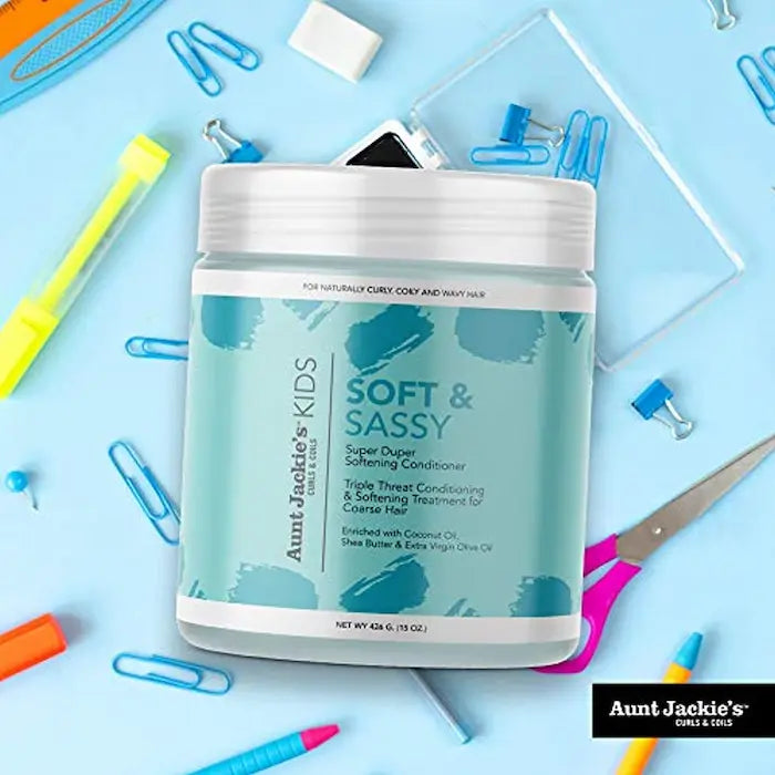 Soft & Sassy Après Shampoing Enfant Nourrissant Adoucissant Aunt Jackie's Kids 426g