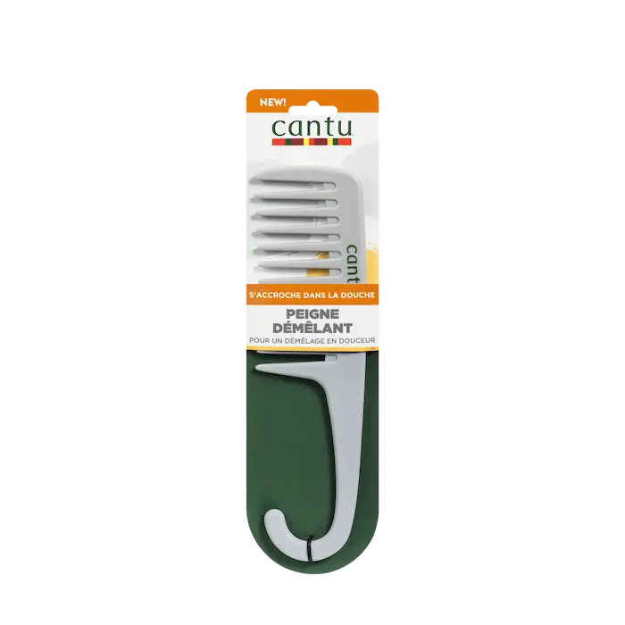 Cantu peigne demelant dents larges à suspendre sous la douche.
