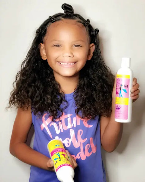 Curls - Shampoing doux pour enfant cheveux bouclés - Curlie Cutie Cleansing Cream Curly Q's - Flacon 240ML