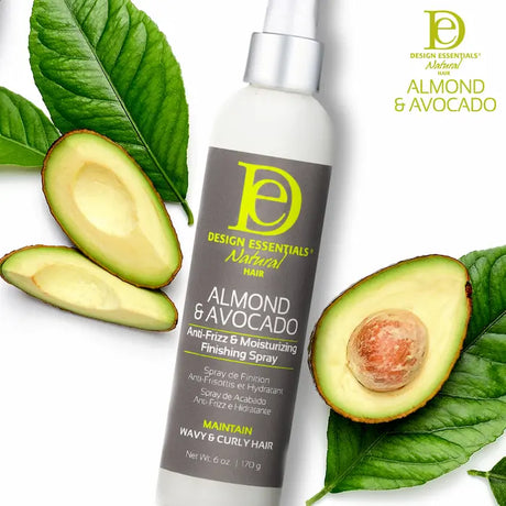Design Essentials Almond Avocado Spray de Finition Anti-frizz & Moisturizing Finishing Spray