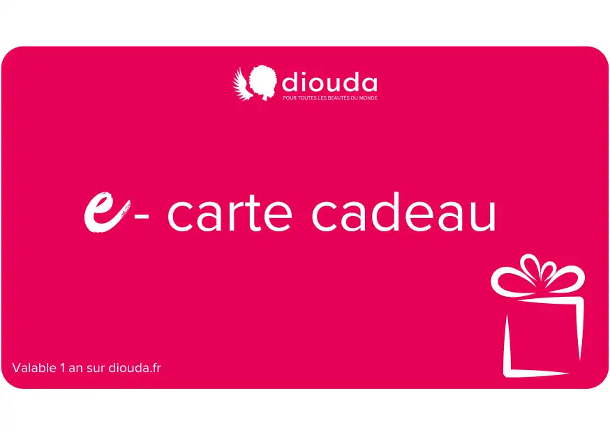 E-carte cadeau Diouda validité 1 an. Montant à choisir