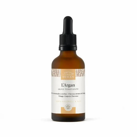 Huile d'Argan BIO aux propriétés nourrissantes, tonifiante et régénérantes, elle aide à améliorer l'élasticité de la peau, réduire l'apparence des ridules et à calmer les irritations cutanée.