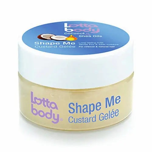 Lotta Body Coconut & Shea Oils Shape Me Custard Gelée Coiffante Cheveux naturels ou défrisés. Pot 198.4GR