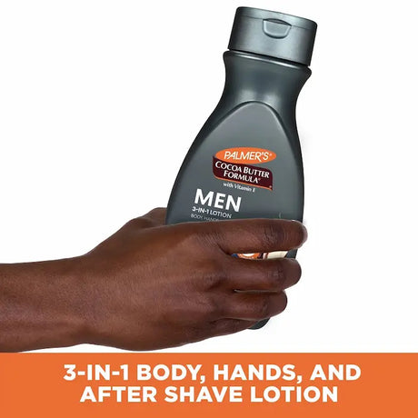 Soin Homme 3 en 1 corps mains et apres-rasage  Palmers Cocoa Butter Formule Men Lotion 250 Ml