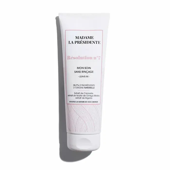 Madame La Presidente - Leave-In soin quotidien sans rinçage aux propriétés hydratantes et fortifiantes, idéal pour les cheveux secs et fragilisés.