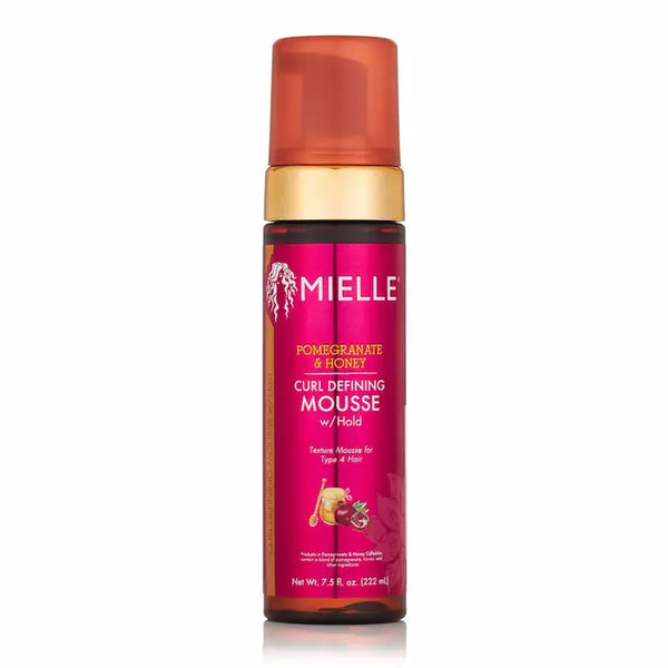 Mousse coiffante cheveux crépus Curl Defining Mousse W/Hold Mielle Pomegranate & Honey