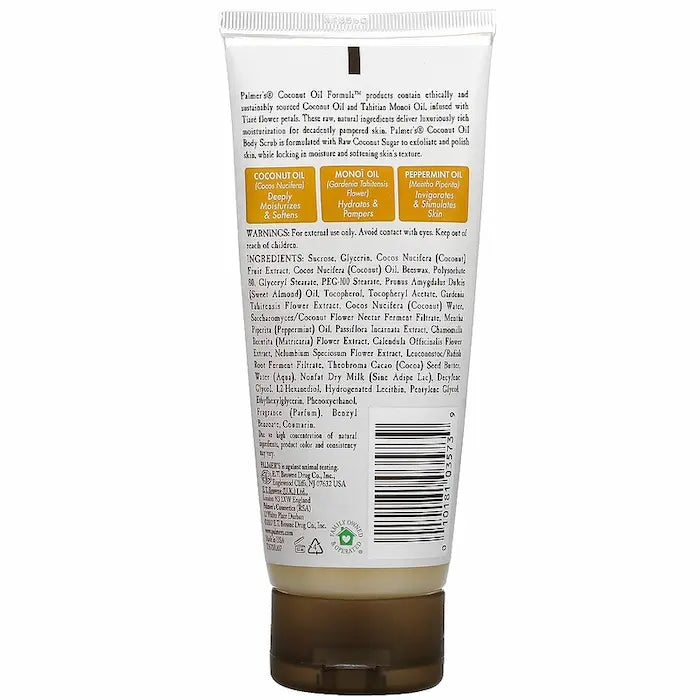 gommage corps sucre et huile de coco - palmer's coconut oil