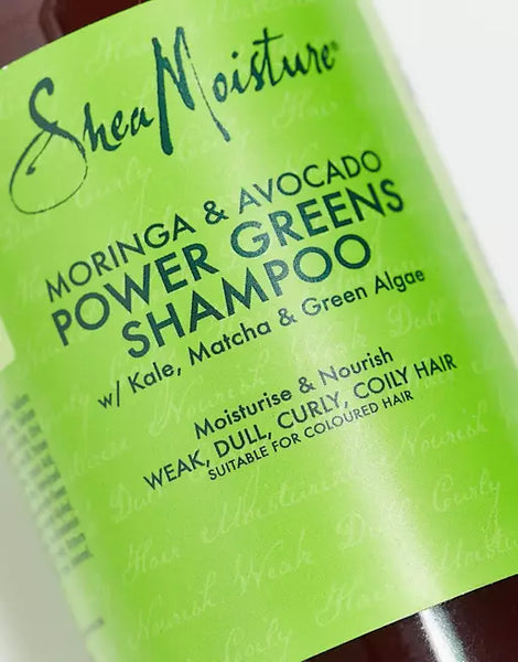 Shea Moisture SHAMPOING POWER GREENS – MORINGA & AVOCADO 13oz (384ml)