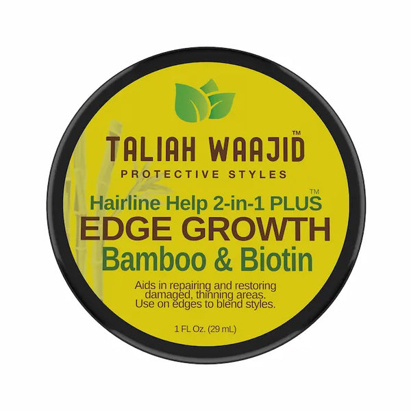 Taliah Waajid Gel Bordure Edge Growth - Hairline Help 2-in-1 Plus Bamboo & Biotin. Pot 29ML