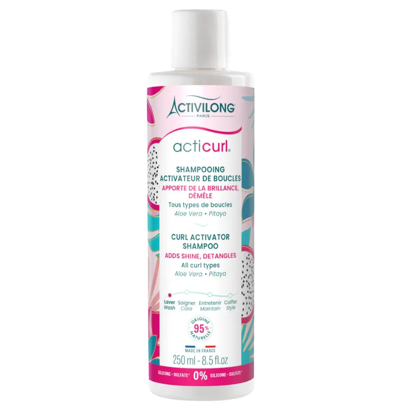 ACTICURL Shampooing hydratant Activateur de Boucles Activilong démèle et laisse les cheveux brillants après lavage