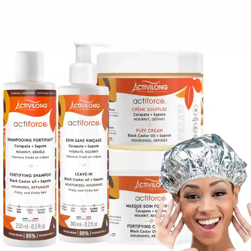 Routine Fortifiante 4 Soins Lavage et Coiffage - Actiforce