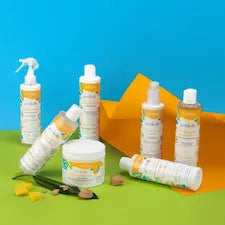 La gamme Actikids a été spécialement formulée pour les chevelures délicates des enfants dès 3 ans. Les soins facilitent le coiffage, apportent hydratation et nutrition. Ingrédients vedette: le beurre de Mangue et l'Amande douce Bio.