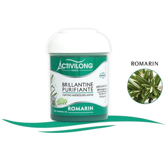 Brillantine Purifiante enrichie en Romarin Pot 125ml - Activilong.
