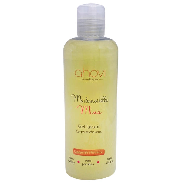 Gel lavant sans sulfate à base de beurre de Karité et d'Huile d'Amande douce pour bébé et enfant