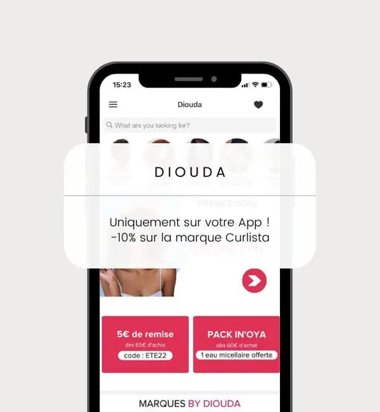 L'Application mobile pour cheveux crépus, bouclés, frisés avec des conseils et soins pour peaux noires métissées. Expertise Diouda depuis 1998!