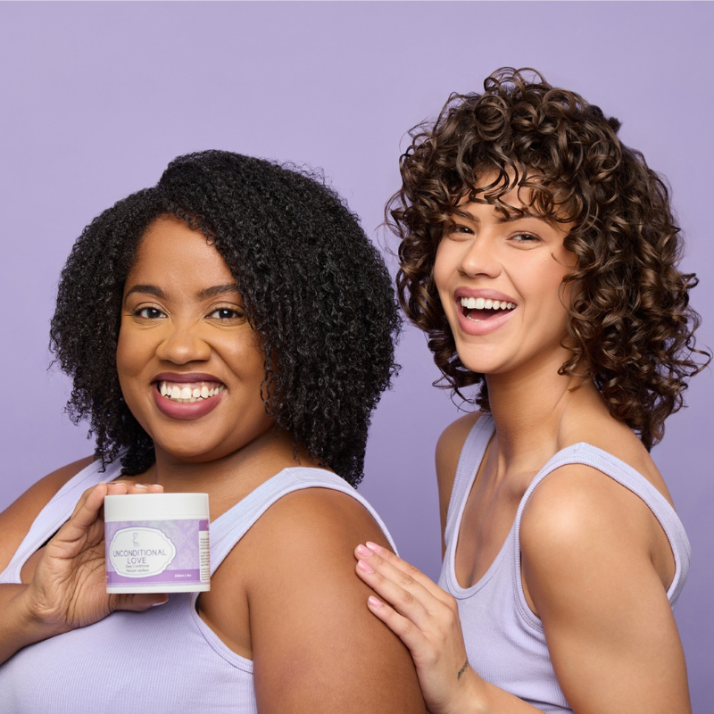 Masque hydratant Unconditional Love Inhairitance à la Rose de Jéricho et aux protéines de baobab pour cheveux secs, poreux et difficiles à démêler