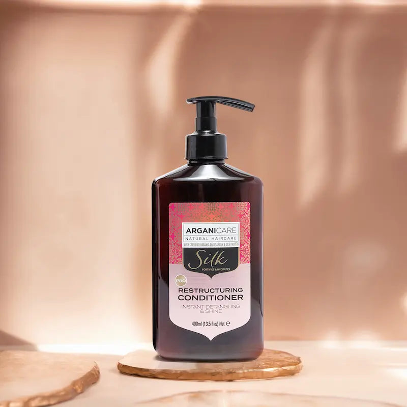 Après-shampoing à la protéine de Soie pour Redonner de l'éclat aux cheveux ternes et cassants