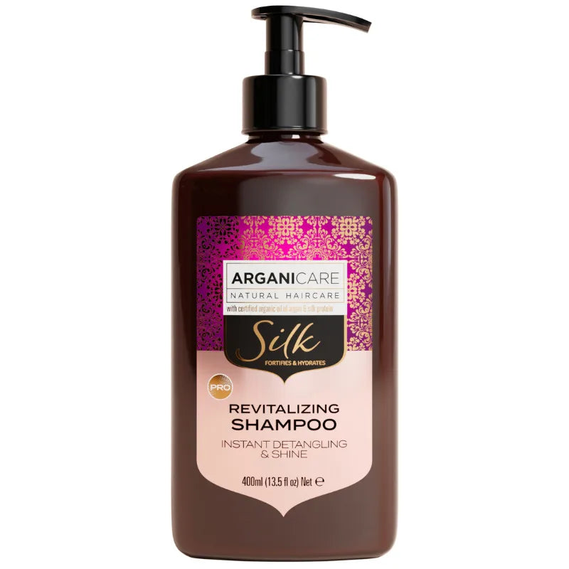 Shampoing à la protéine de Soie Arganicare pour plus de brillance et de douceur