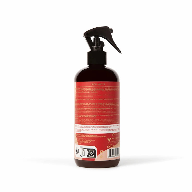 Etiquette Ingrédients As I Am Jamaican Black Castor Oil Water Spray hydratant