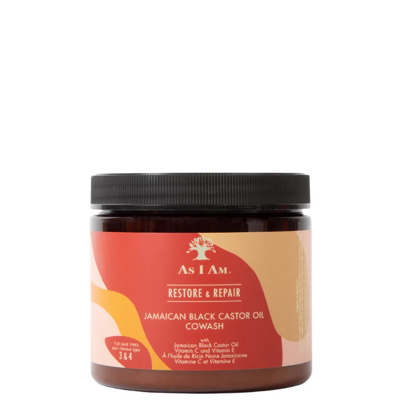 Cowash Réparateur avec Vitamine C et E - As I Am Jamaican Black Castor Oil