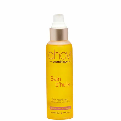 Ahovi - Bain d'huile 100% naturel à base de Moringa, Coco, Jojoba et Ricin. En soin profond, pre-poo ou, pour sceller l'hydratation des cheveux après une crème hydratante.