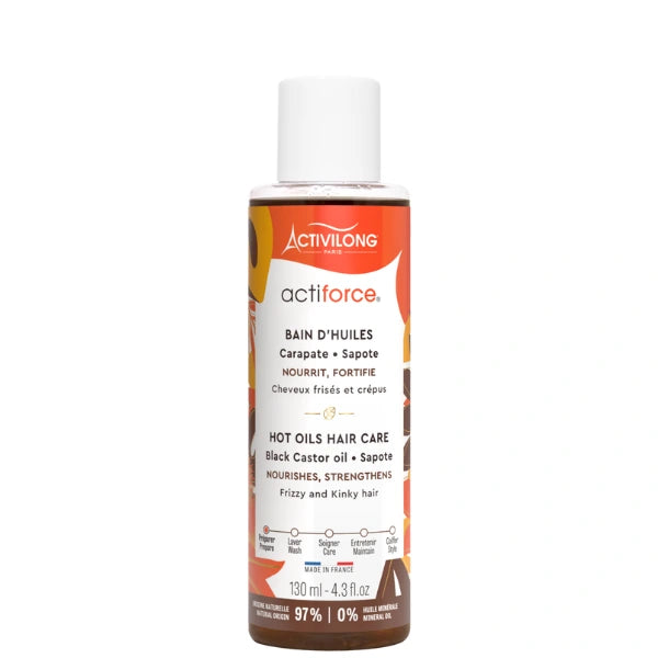 Activilong Actiforce - Bain d'huiles Cheveux Frisés et crépus Carapate Sapote 130 ml