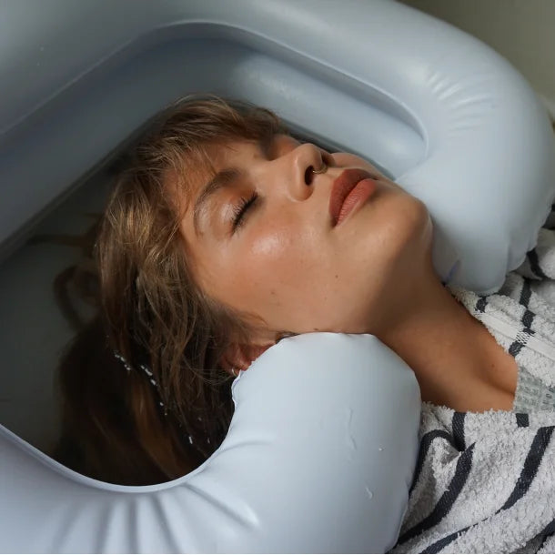 Bac à shampoing Gonflable pour Cheveux pour laver les locks à domicile