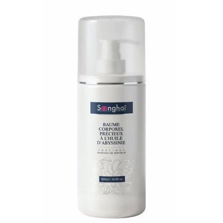 baume hydratant corps pour peau sèche à l'Huile d'Abyssinie Soonghai. Flacon 500ML