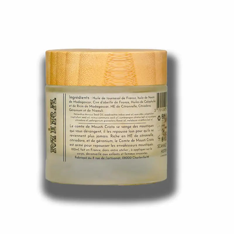 Répulsif moustiques 100% Naturel aux huiles essentielles de citronnelle, huiles végétales de Neem et de Géranium My Mira