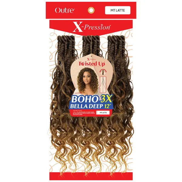 Rajouts pour Crochets Braids Boho Bella Deep 12" - Outré