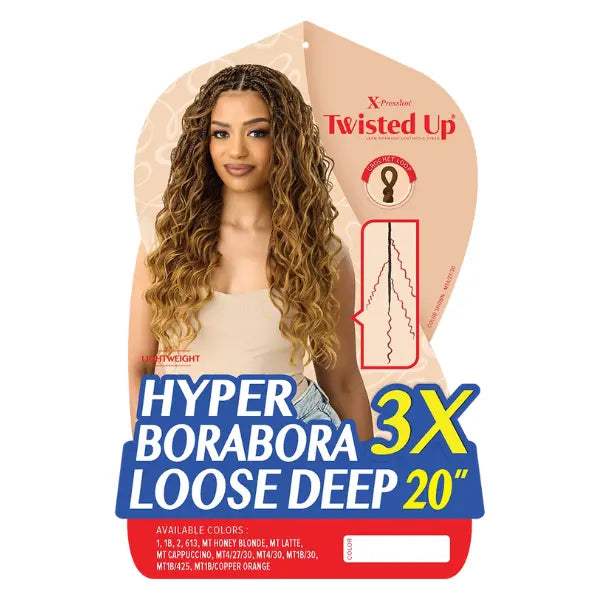 Rajouts pour Crochets Boho Braids Hyper Borabora Loose Deep - Outré