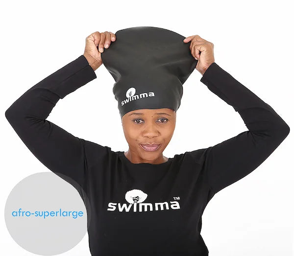 Bonnet de Piscine Natation Extra-Large en Silicone Imperméable de Qualité Supérieure Swimma Caps 36CM