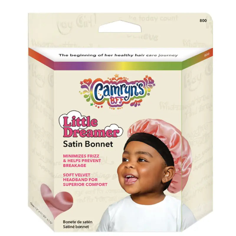 Bonnet de nuit en satin pour Enfant Rose Camryn's