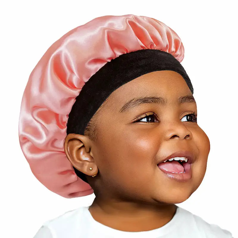 Bonnet de nuit pour cheveux enfant - protège les boucles des frisottis et de la casse
