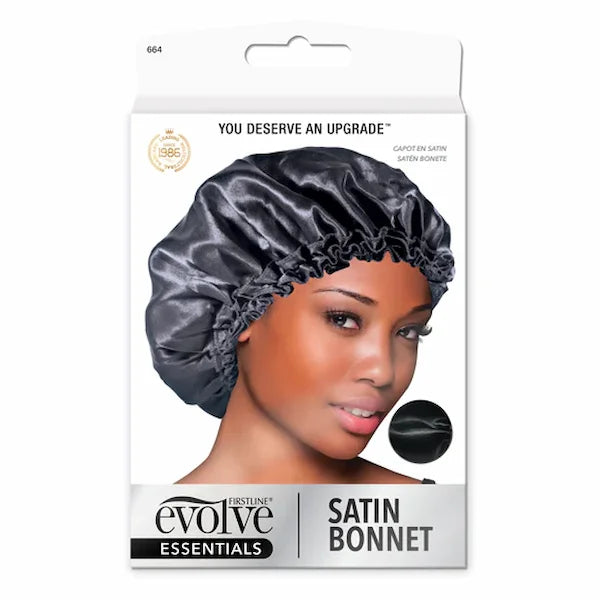 Bonnet de Nuit Satin Chrome avec Elastique - Evolve
