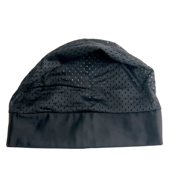Bonnet Running Noir en Maille pour une meilleure évacuation de l'humidité pendant le sport