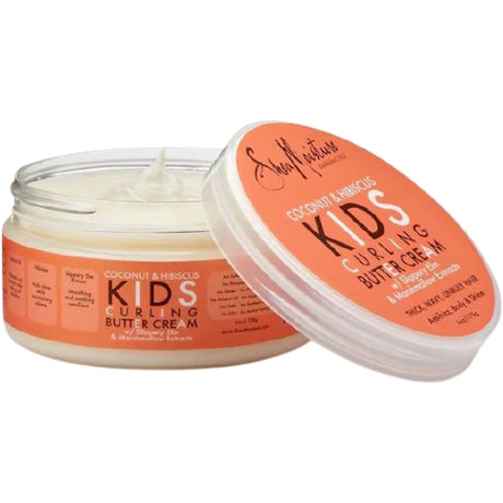Curling butter cream Coconut & Hibiscus Kids de Shea Moisture Crème Coiffante démelante et définition des boucles enfant - 170GR