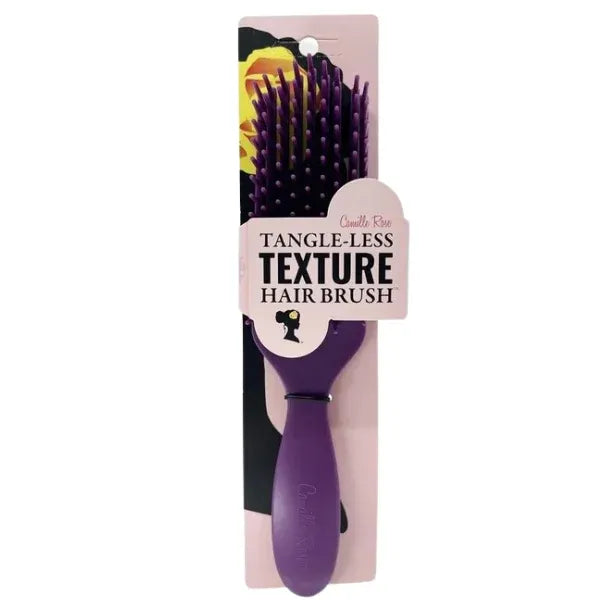 Camille Rose - Brosse démêlante Violette Tangle Less Texture pour cheveux bouclés, frisés et crépus