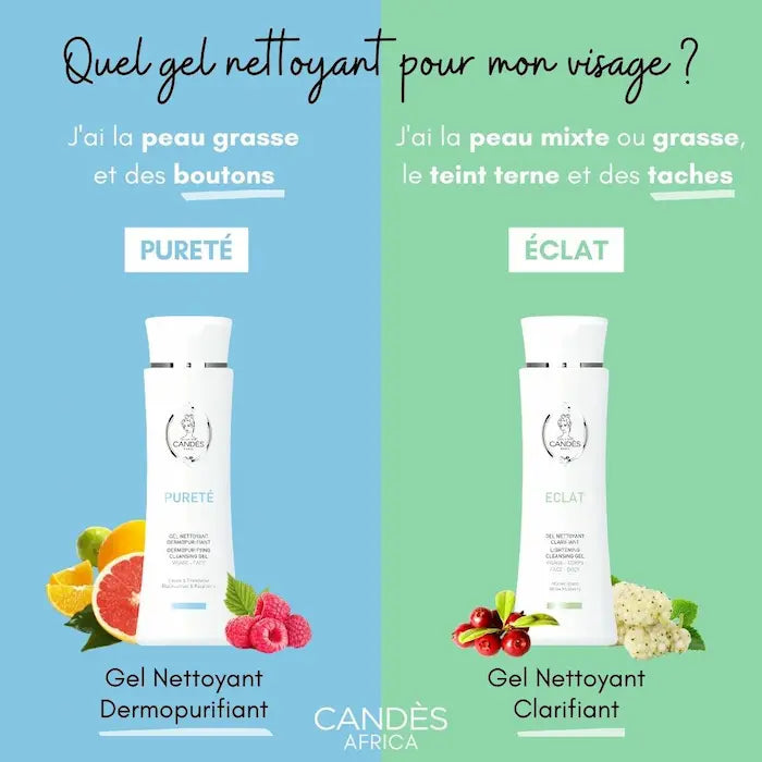 Candès Eclat ou Candès Pureté comment choisir votre gel nettoyant?