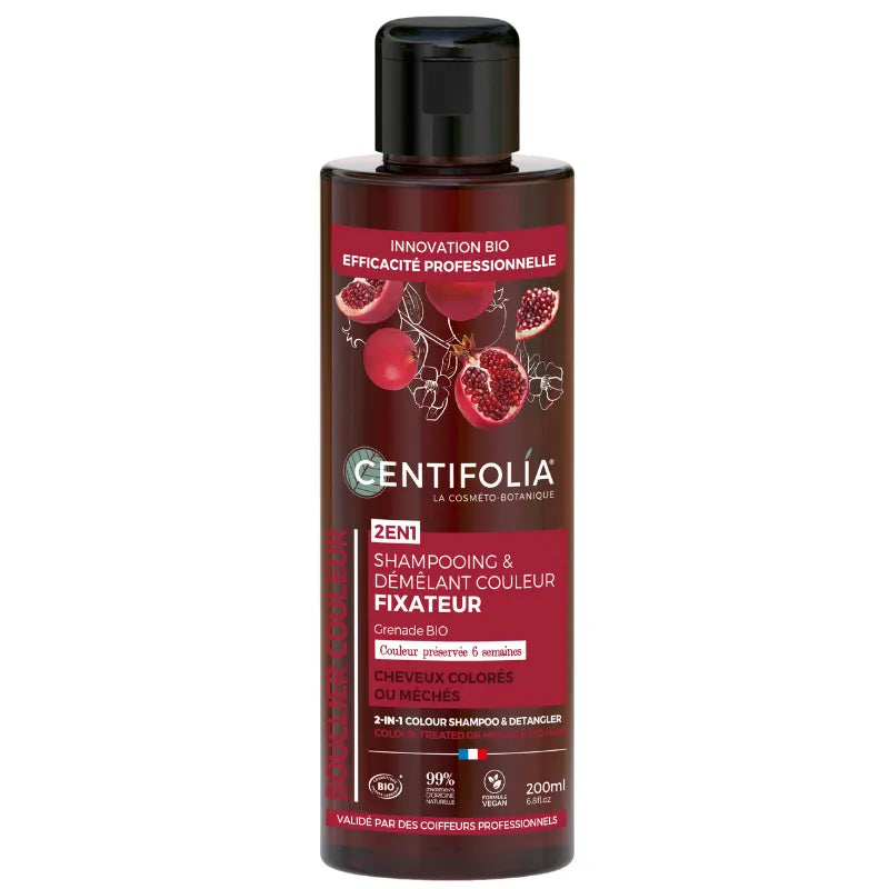 Shampoing couleur Centifolia – soin 2en1 pour cheveux colorés Efficacité Professionnel
