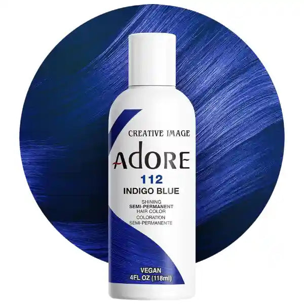 Coloration Cheveux sans Amoniaque Adore Bleu Indigo 112 