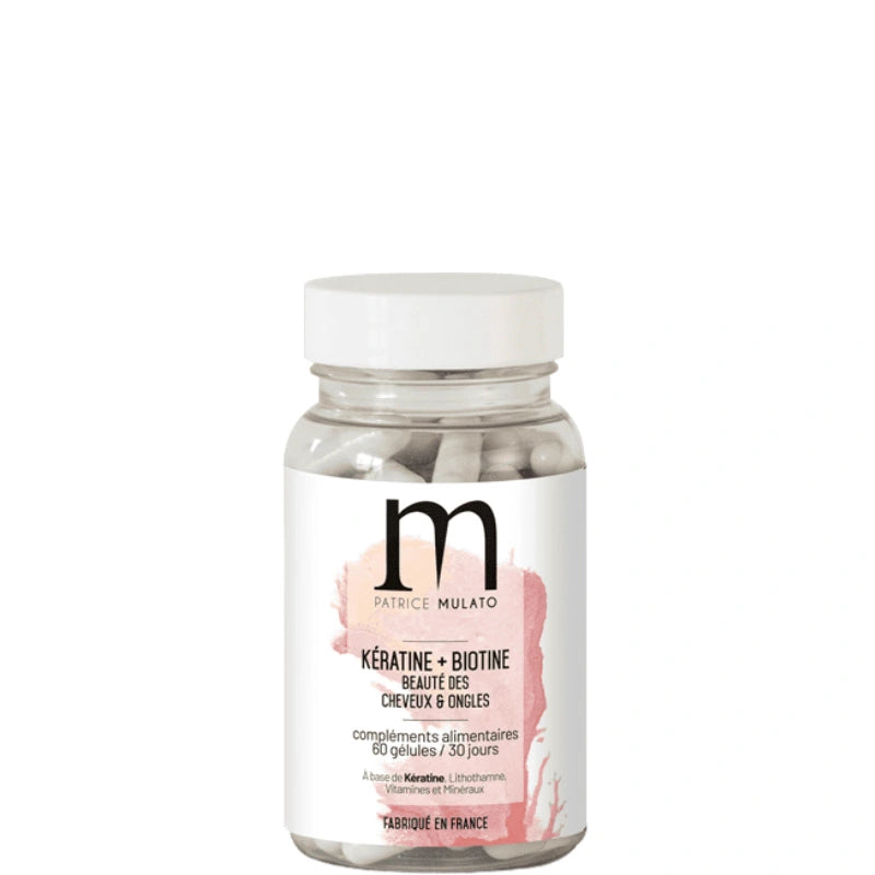 Complément alimentaire Fortifiant Cheveux et Ongles Abîmés Kératine Biotine Mulato
