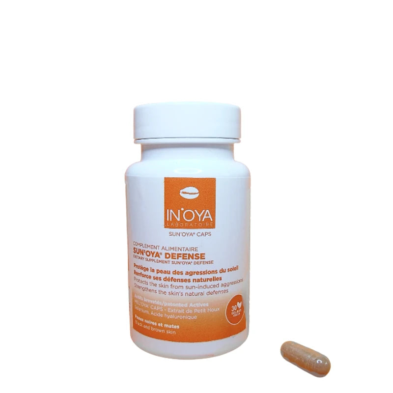 Gélules pour booster ses défenses naturelles contre les agressions du soleil IN'OYA