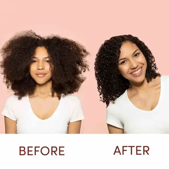 Crème Hydratante Coiffante Cheveux Bouclés Avant Après Coconut Soufflé Mizani