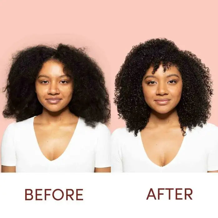 Avant Après Crème Hydratante Coiffante Cheveux Frisés Coconut Soufflé Mizani