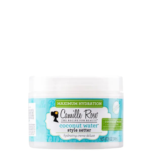 Camille Rose Coconut water Crème coiffante hydratante Cheveux bouclés, frisés, crépus Pot 240ml