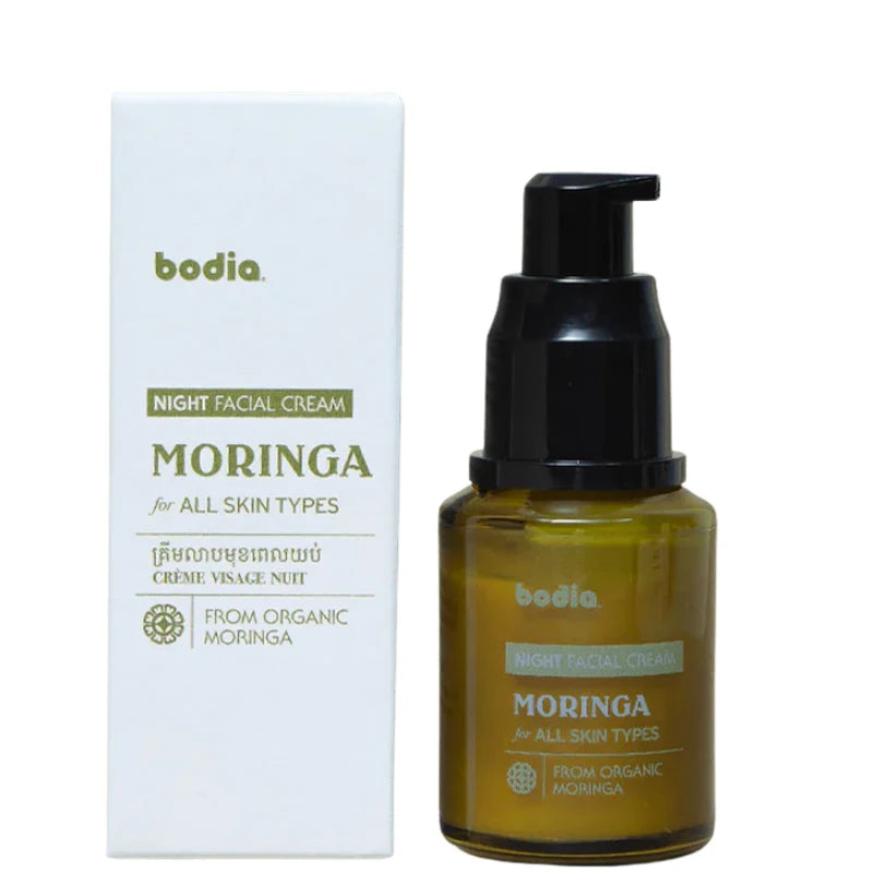Crème de Nuit Visage au Moringa Bio - Bodia