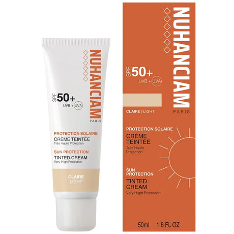 Crème Teintée SPF 50 Peau claire Efficace contre UVA et UVB