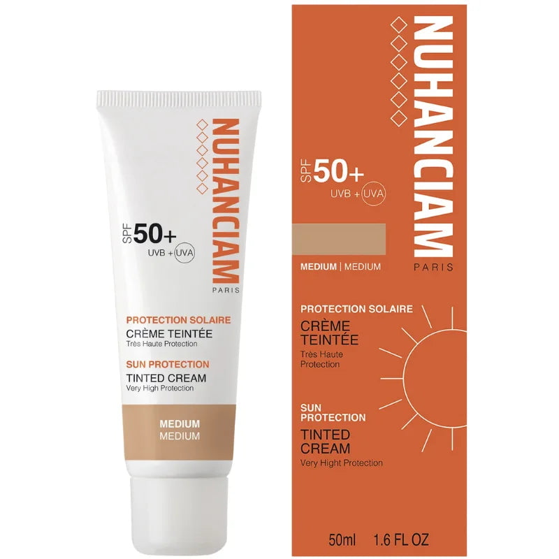 Crème Teintée SPF 50 pour Peau métissée Efficace contre UVA et UVB